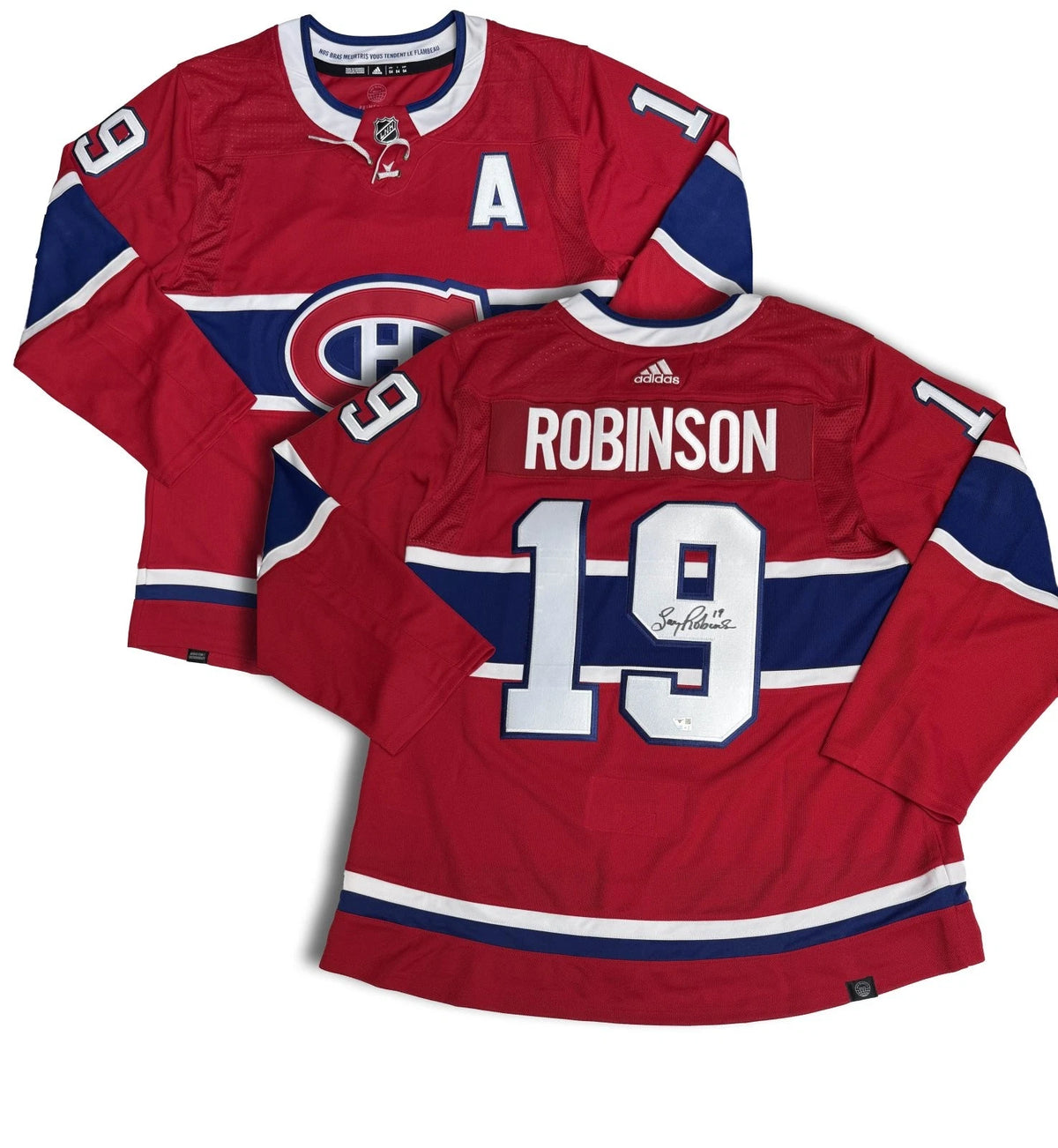 Larry Robinson Autographed Montreal Canadiens Authentic Adidas Red Jersey Fanatics