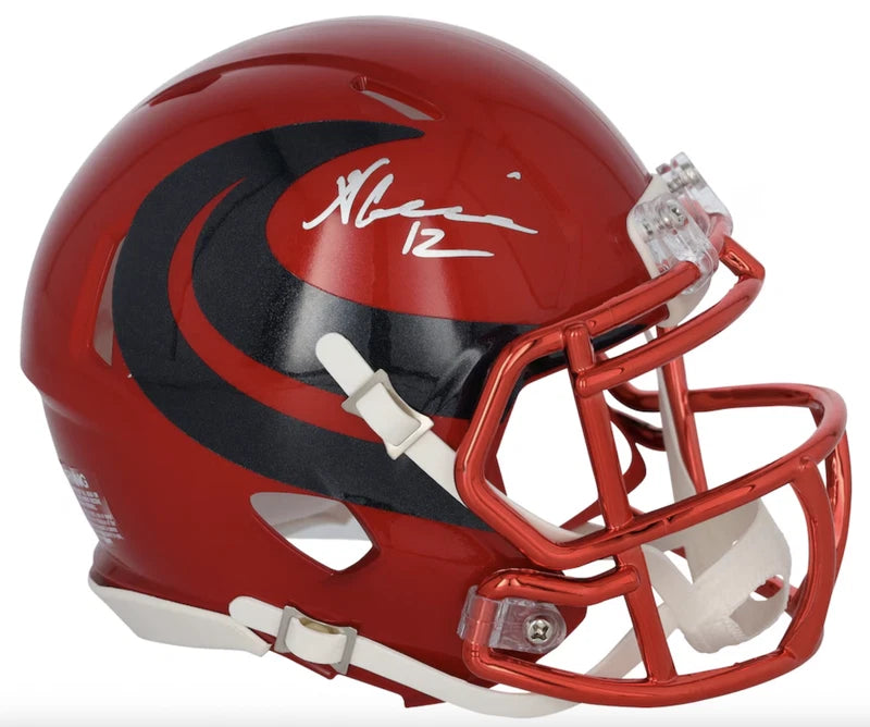 Nico Collins Autographed Houston Texans Battle Red Alternate Speed Mini Helmet Fanatics