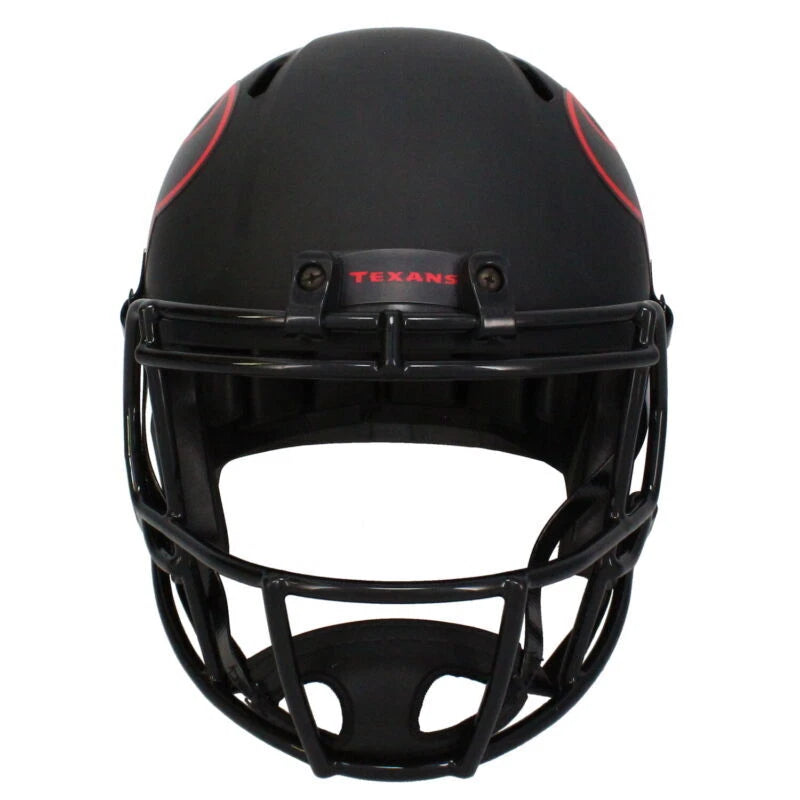 Dalton Schultz Autographed Houston Texans Eclipse Speed Full Size Helmet Beckett Witnessed