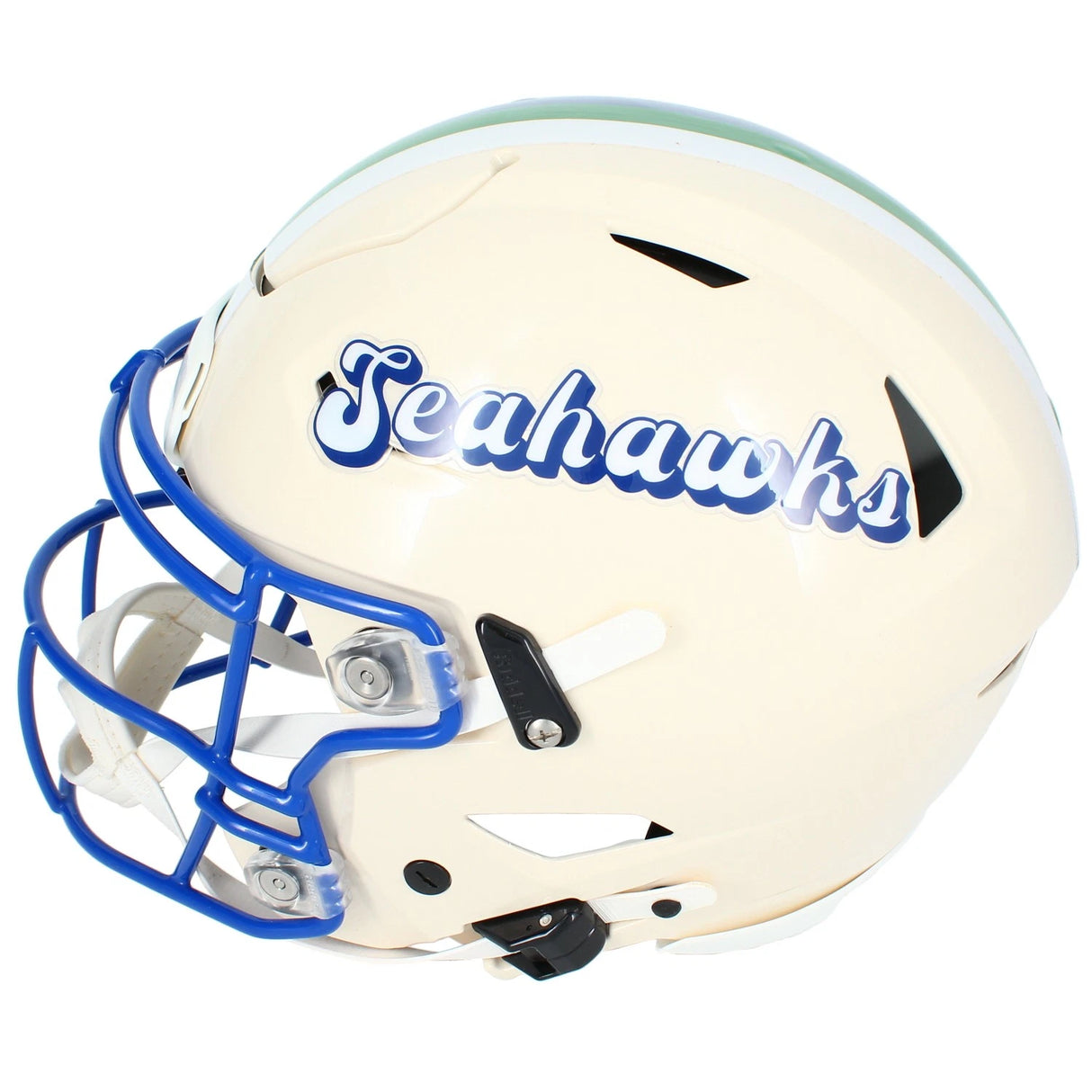 Jadarian Price Autographed Seattle Seahawks Green RETRO Speedflex Authentic Helmet Beckett Witnessed