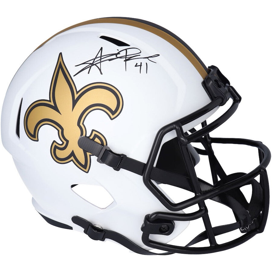 ALVIN KAMARA Autographed New Orleans Saints Lunar Eclipse Speed Full Size Helmet FANATICS