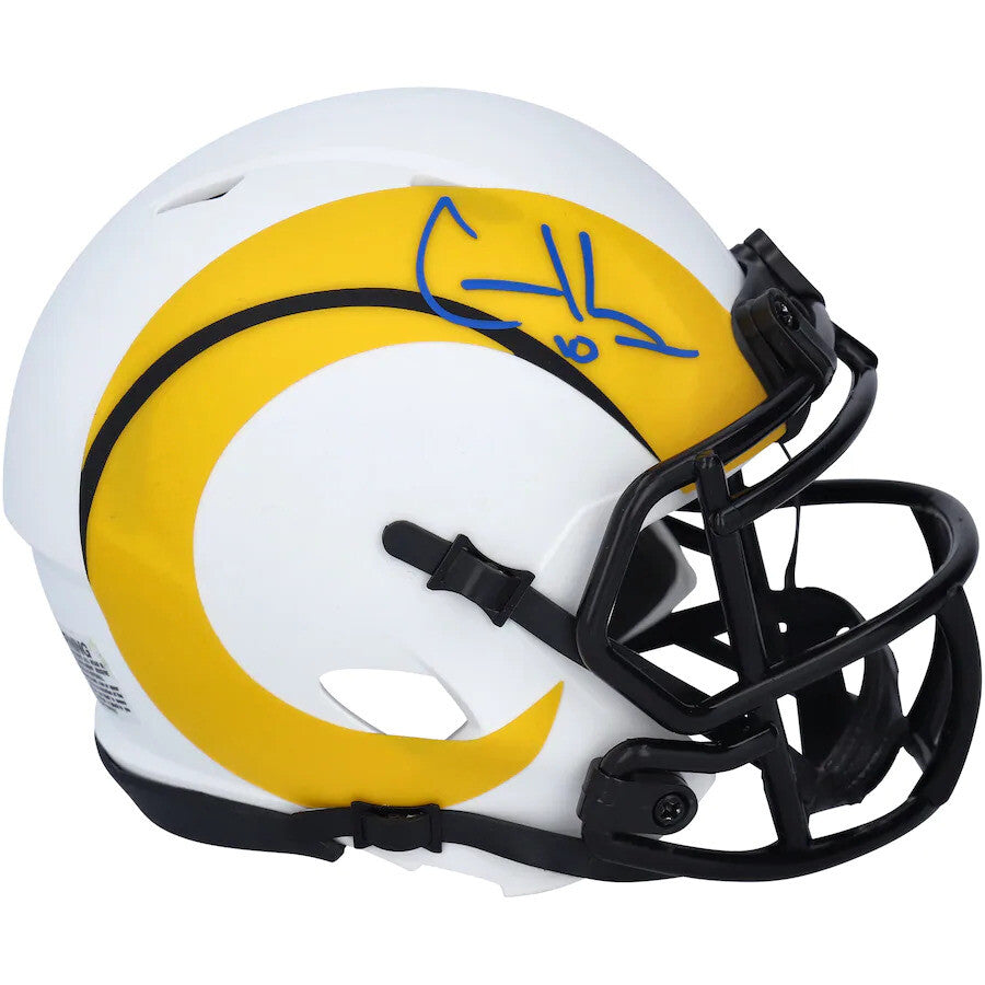 COOPER KUPP Autographed Los Angeles Rams Lunar Eclipse Speed Mini Helmet FANATICS