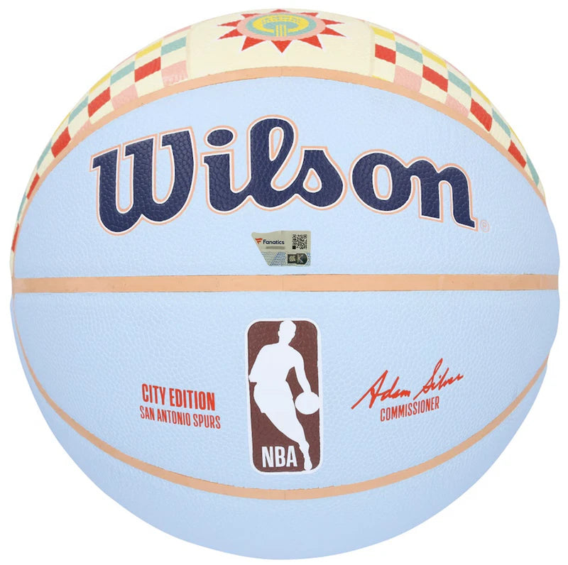 Victor Wembanyama Autographed San Antonio Spurs Wilson 2024-25 City Collector Edition Basketball Fanatics