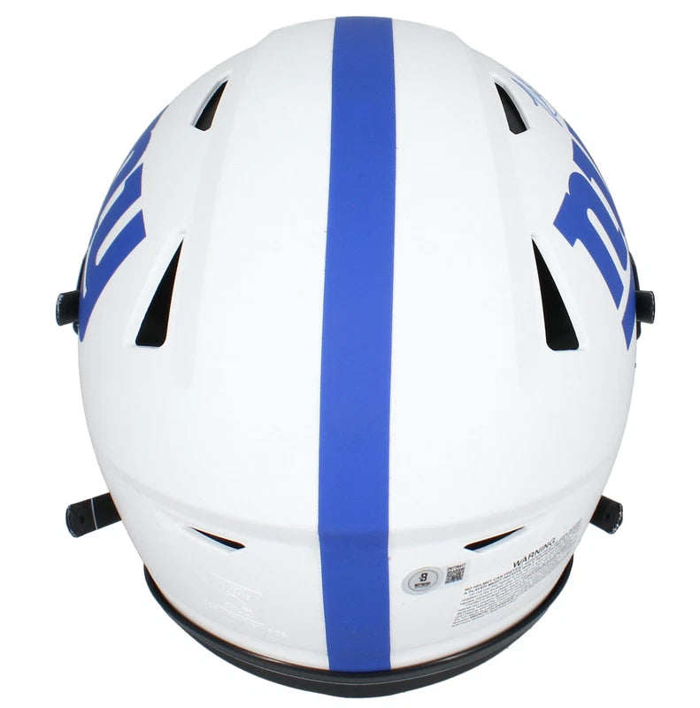 Michael Strahan Autographed New York Giants Speed Lunar Eclipse Speedflex Authentic Helmet Beckett
