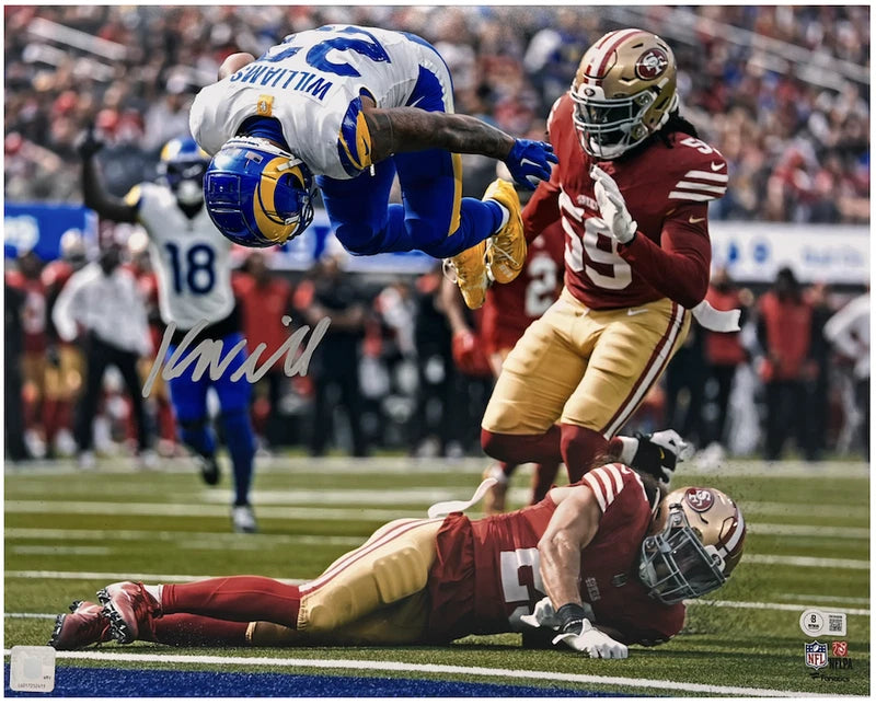 Kyren Williams Autographed "TD Flip" Los Angeles Rams 16"x20" Photograph Beckett Witnessed