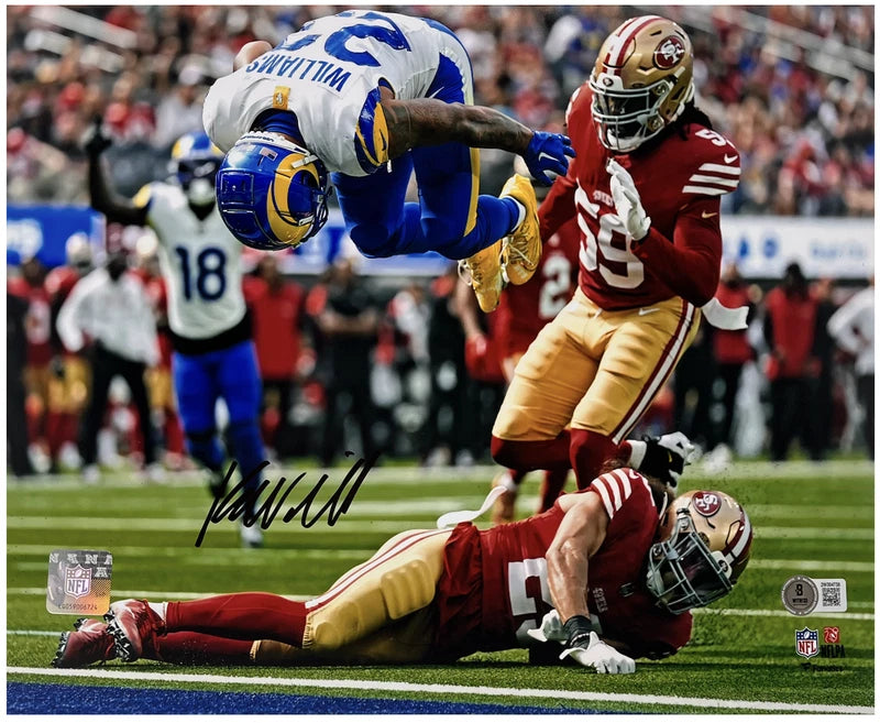 Kyren Williams Autographed "TD Flip" Los Angeles Rams 11"x14" Photograph Beckett Witnessed