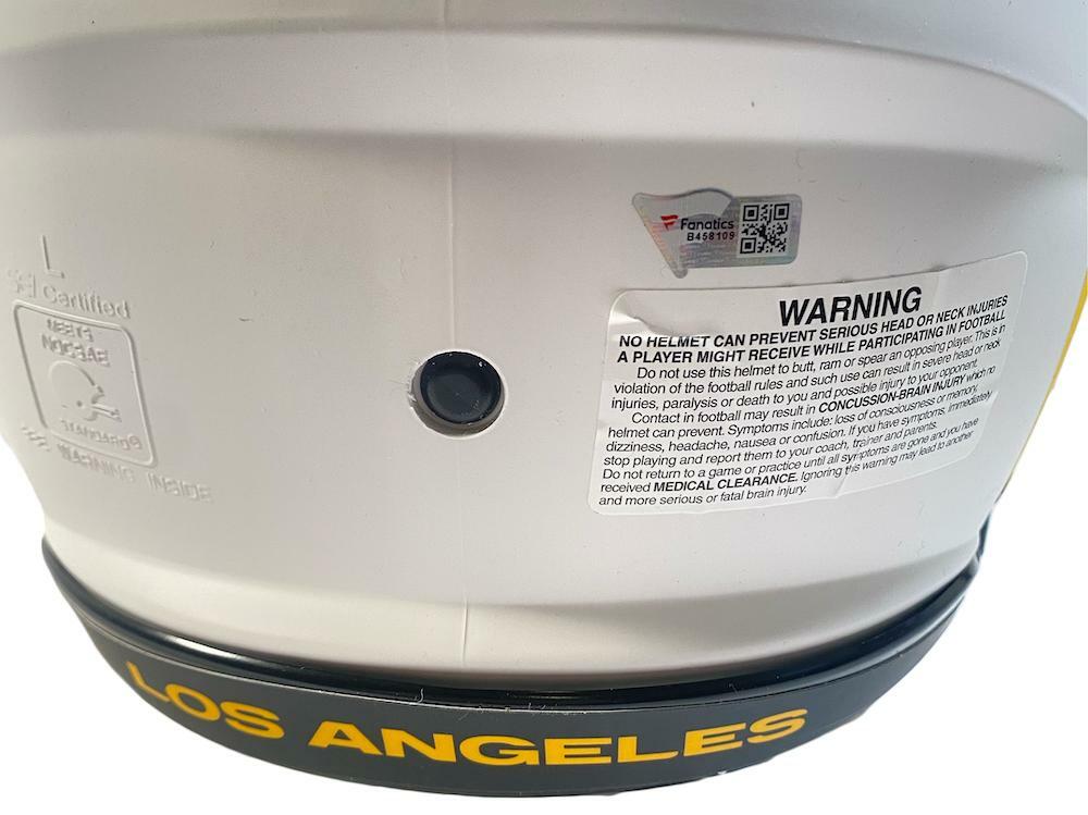 Matthew Stafford / Cooper Kupp Dual Autographed Los Angeles Rams Speed Lunar Eclipse Authentic Helmet Fanatics