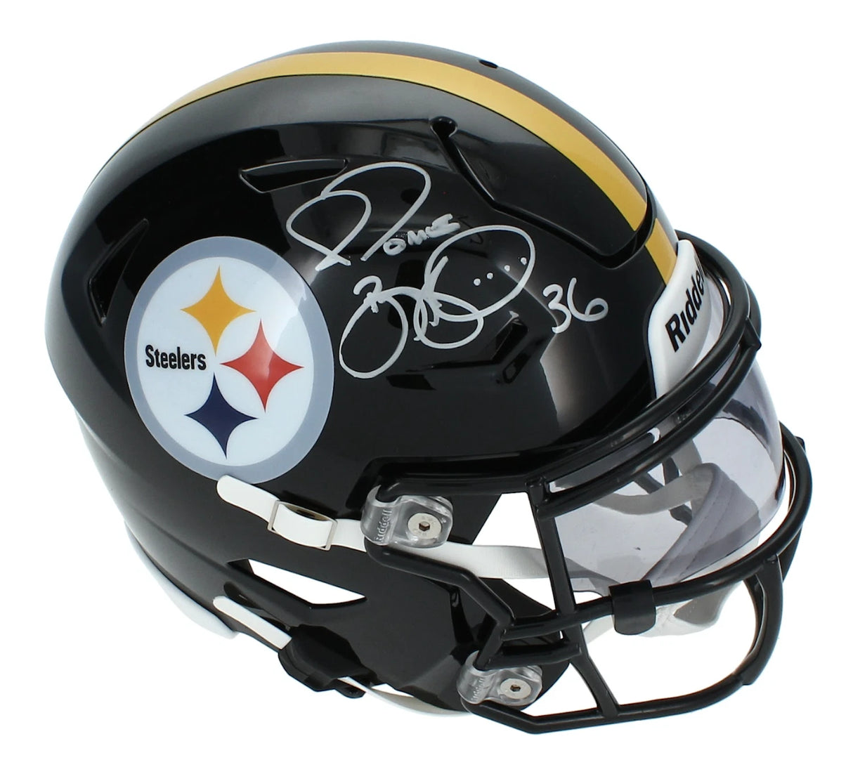 Jerome Bettis Autographed Pittsburgh Steelers Speedflex Midi Helmet Beckett Witnessed
