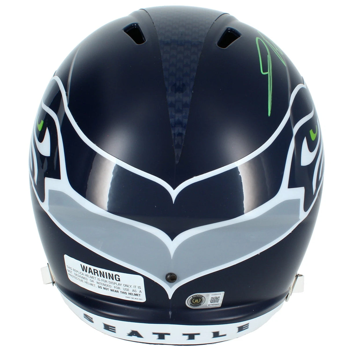 Jadarian Price Autographed Seattle Seahawks Speed Full Size Helmet Beckett Witnessed