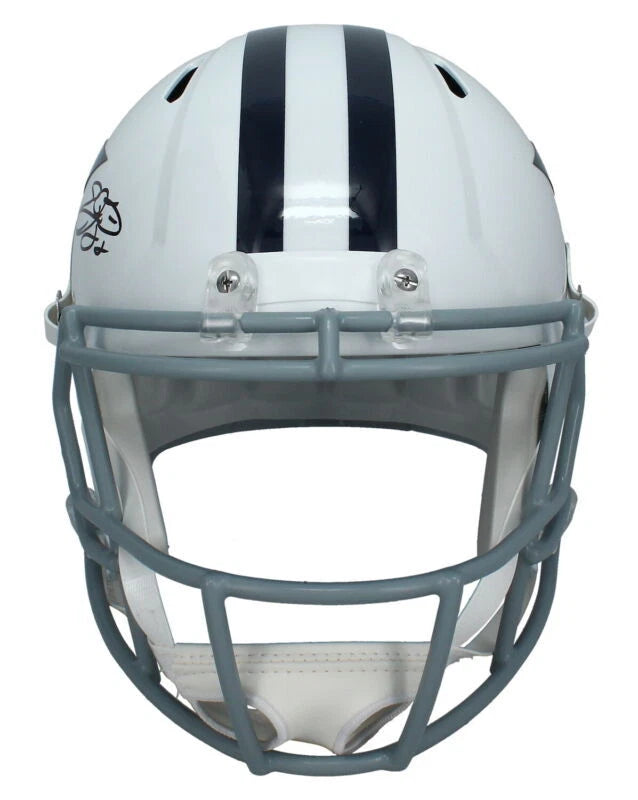 Emmitt Smith Autographed Dallas Cowboys 1960-63 Throwback Speed Full Size Helmet Beckett Witnessed