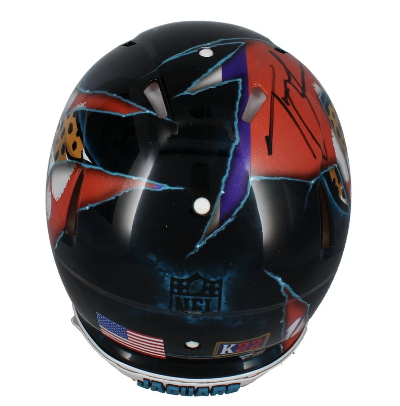 Trevor Lawrence Autographed Clemson Tigers/Jacksonville Jaguars K22 Custom Painted Rip Speed Authentic Helmet w/Visor & 3D Bumpers Fanatics