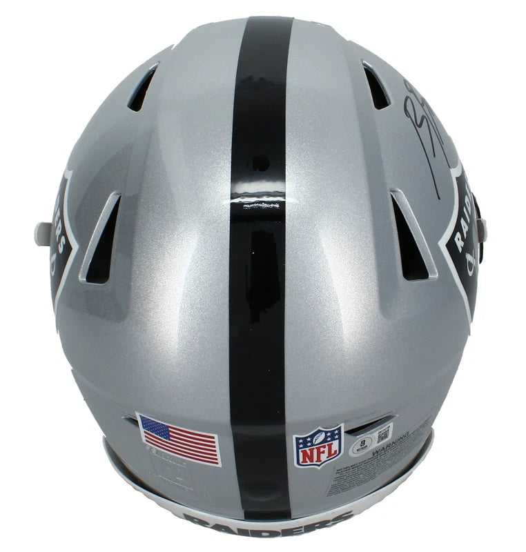 Brock Bowers Autographed Las Vegas Raiders Speedflex Authentic Helmet Beckett