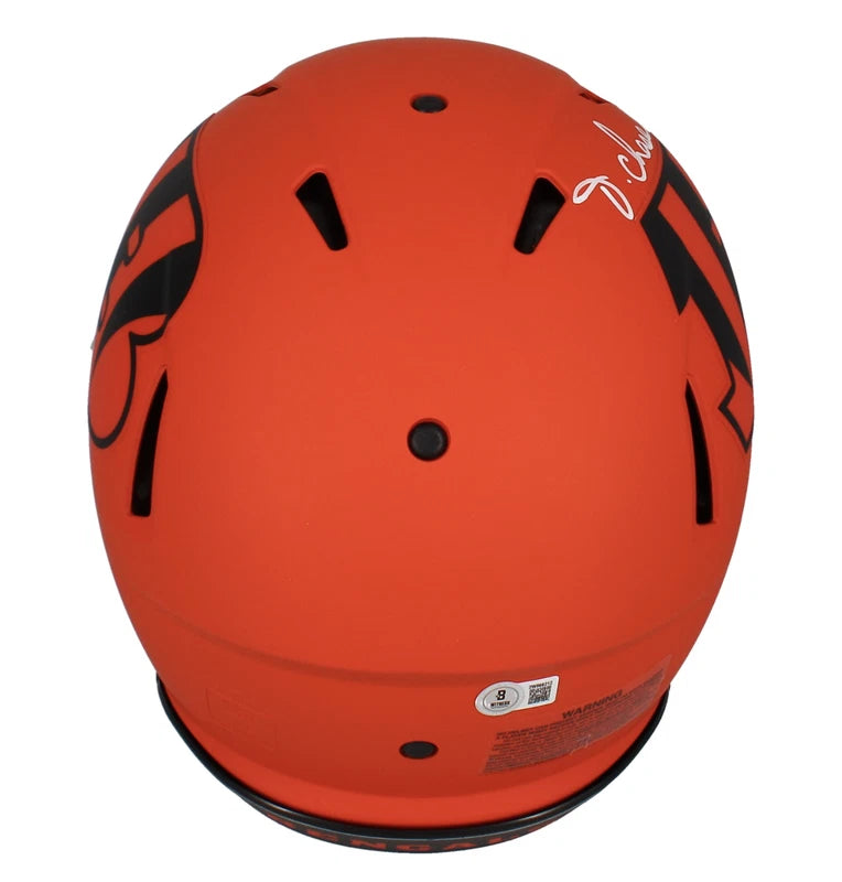 Ja'Marr Chase Autographed Cincinnati Bengals RAVE Speed Authentic Helmet Beckett Witnessed