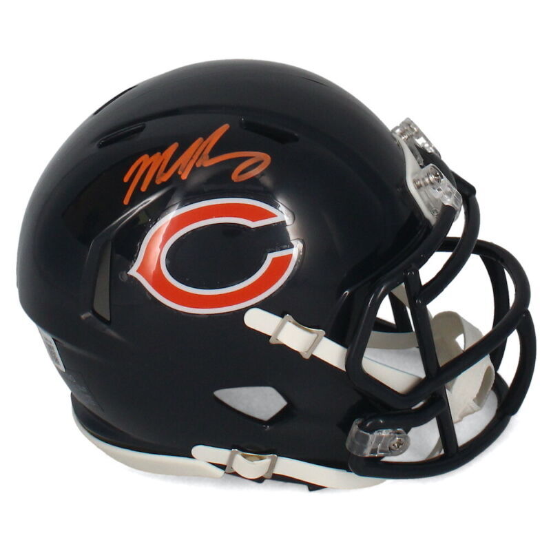 Mike Singletary Autographed Chicago Bears Speed Mini Helmet Beckett Witnessed