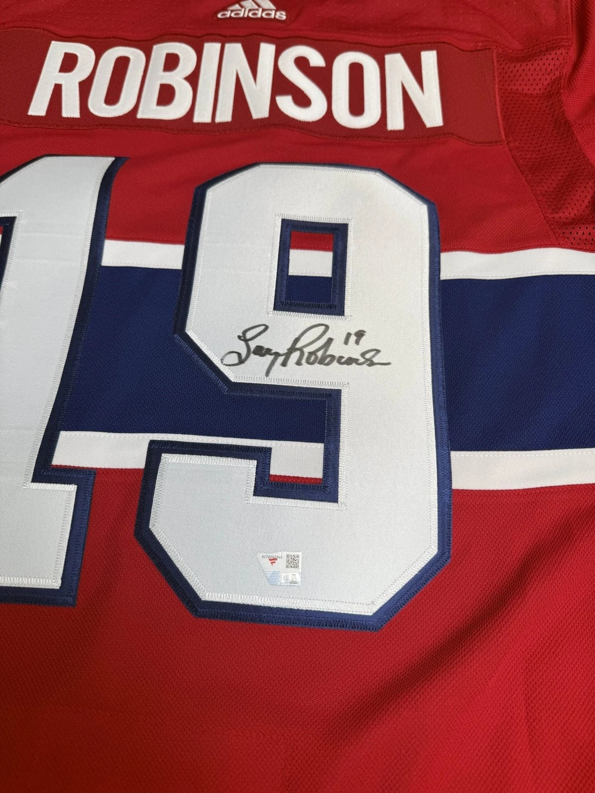 Larry Robinson Autographed Montreal Canadiens Authentic Adidas Red Jersey Fanatics