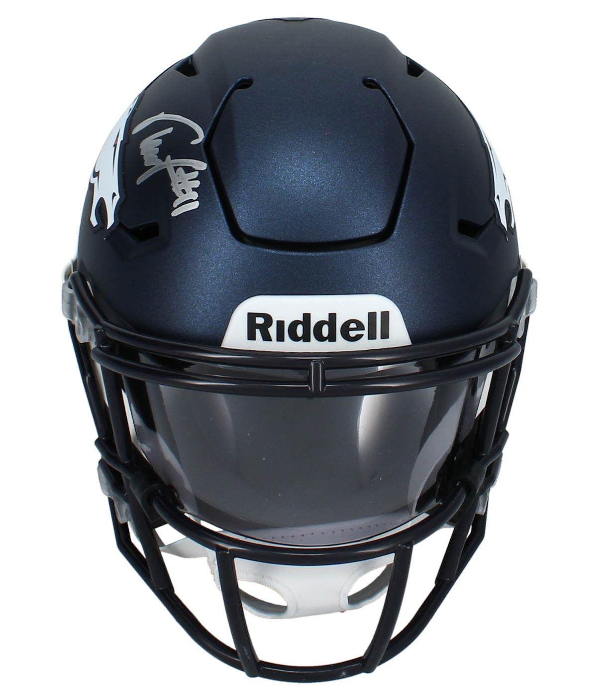 Troy Franklin Autographed Denver Broncos Speedflex Midi Helmet Beckett