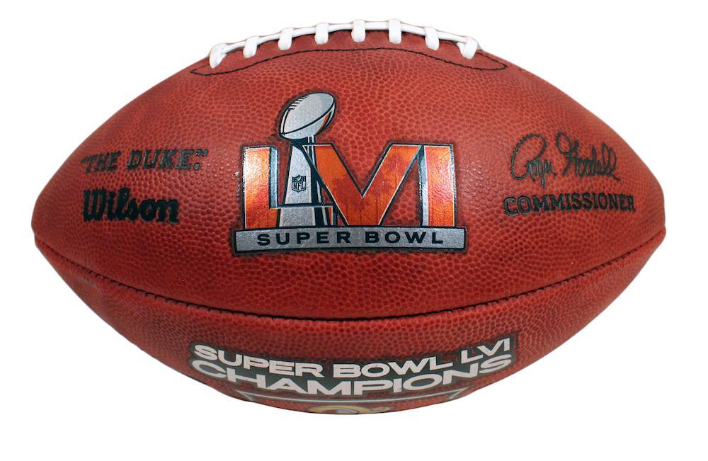 COOPER KUPP Autographed/Inscribed "SB LVI CHAMPS" Los Angeles Rams SB LVI Champions Logo Wilson Duke Authentic Football FANATICS LE 56