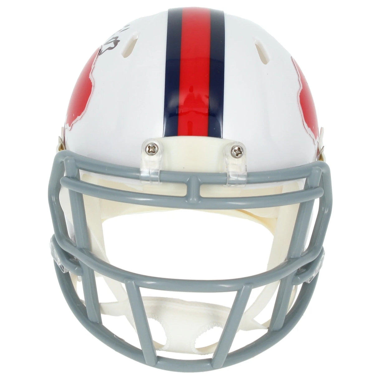Joe DeLamielleure Autographed/Inscribed "HOF 03" Buffalo Bills 1965-73 Throwback Speed Mini Helmet Beckett Witnessed