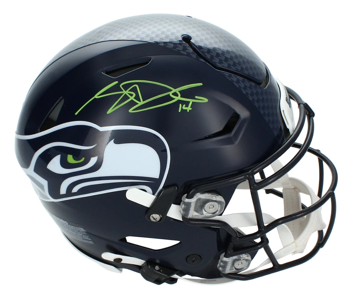 Sam Darnold Autographed (in Green) Seattle Seahawks Speedflex Authentic Helmet Beckett Witnessed