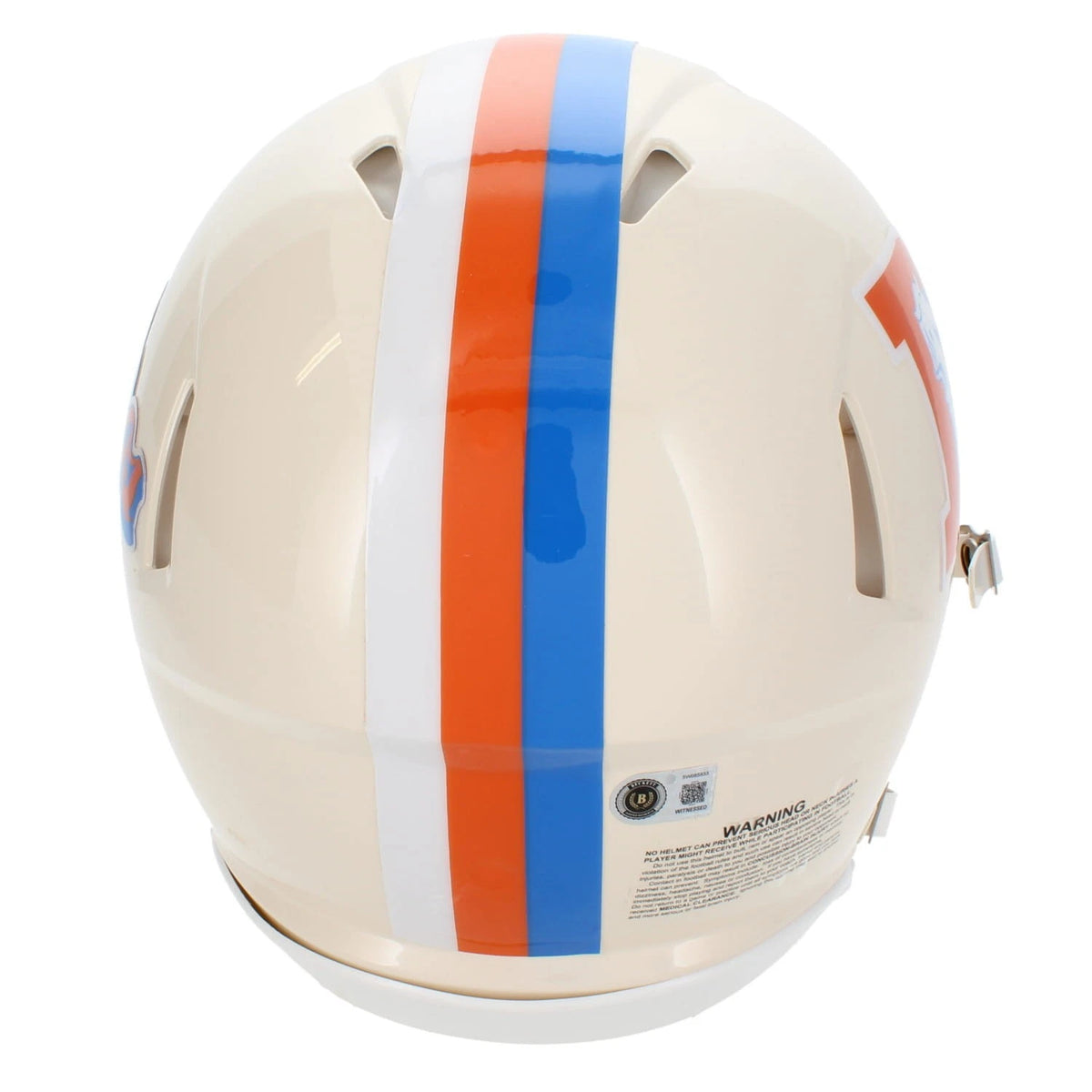 Champ Bailey Autographed Denver Broncos RETRO Speed Authentic Helmet Beckett Witnessed