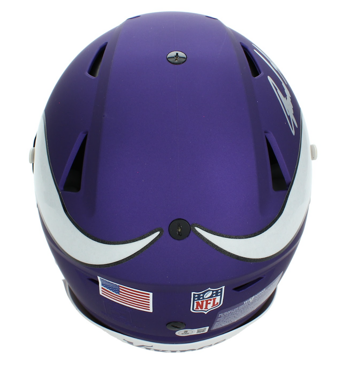Jared Allen Autographed/Inscribed "HOF 25" Minnesota Vikings Speedflex Authentic Helmet Beckett Witnessed