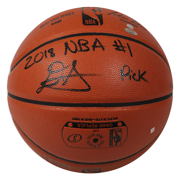 DEANDRE AYTON Phoenix Suns Autographed 2018 NBA #1 Pick Basketball GDL LE 22/22