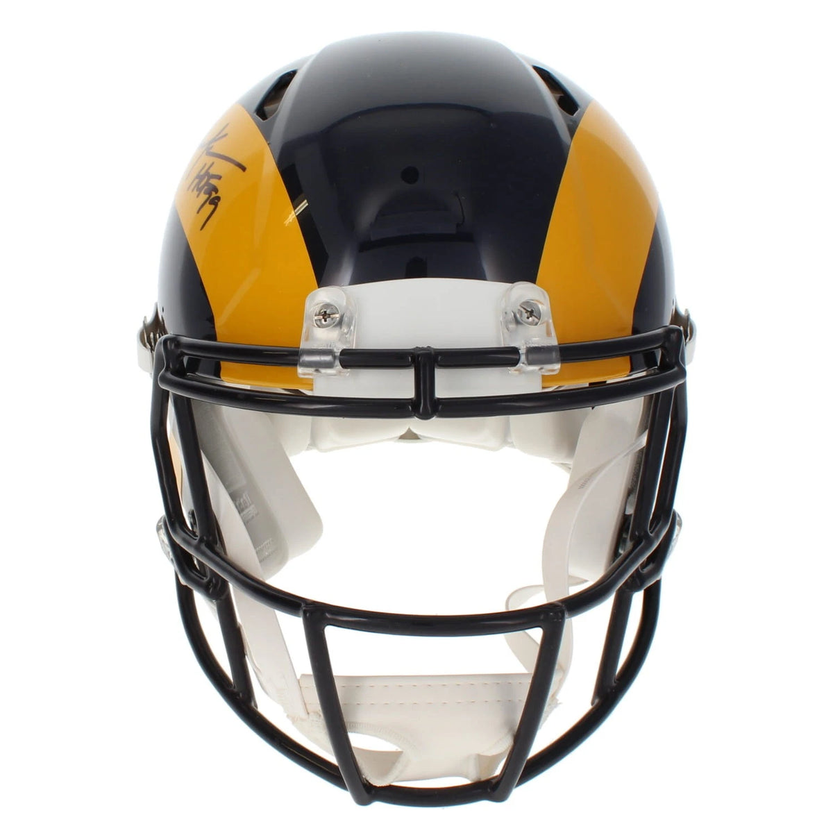 Eric Dickerson Autographed/Inscribed "HOF 99" Los Angeles Rams 1981-99 Throwback Speed Authentic Helmet Beckett Witnessed