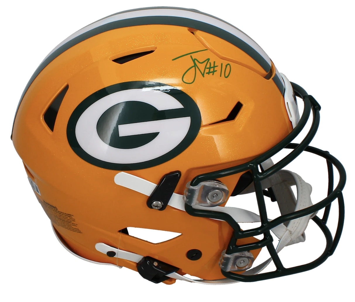 Jordan Love Autographed Green Bay Packers Speedflex Authentic Helmet Beckett Witnessed