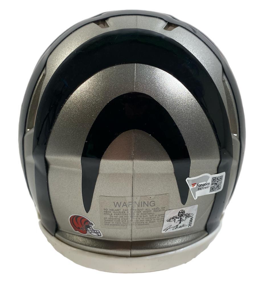 JA'MARR CHASE Autographed/Inscribed "2020 NFL OROY" Cincinnati Bengals Flash Speed Mini Helmet FANATICS