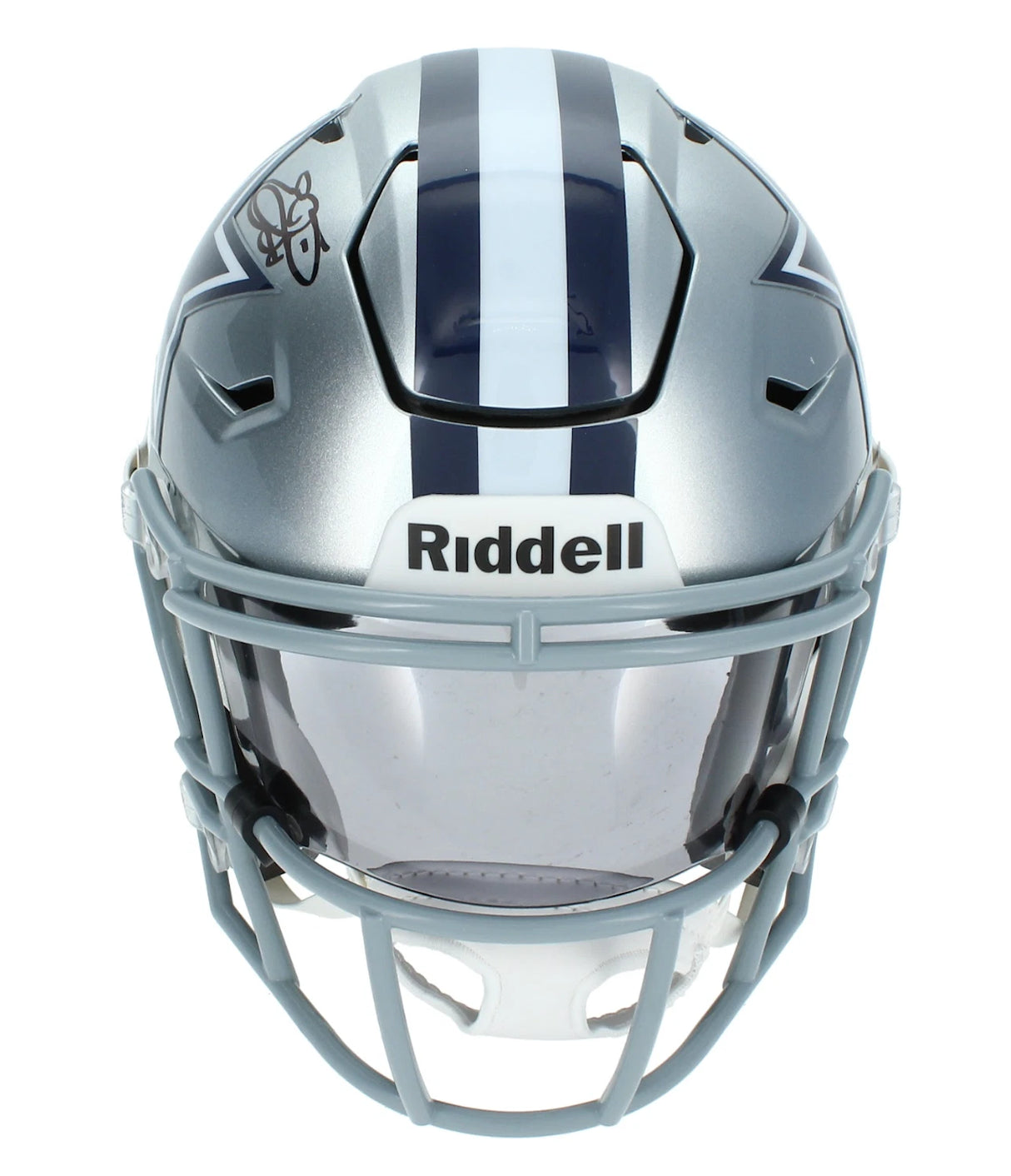 Emmitt Smith Autographed Dallas Cowboys Speedflex Midi Helmet Beckett Witnessed