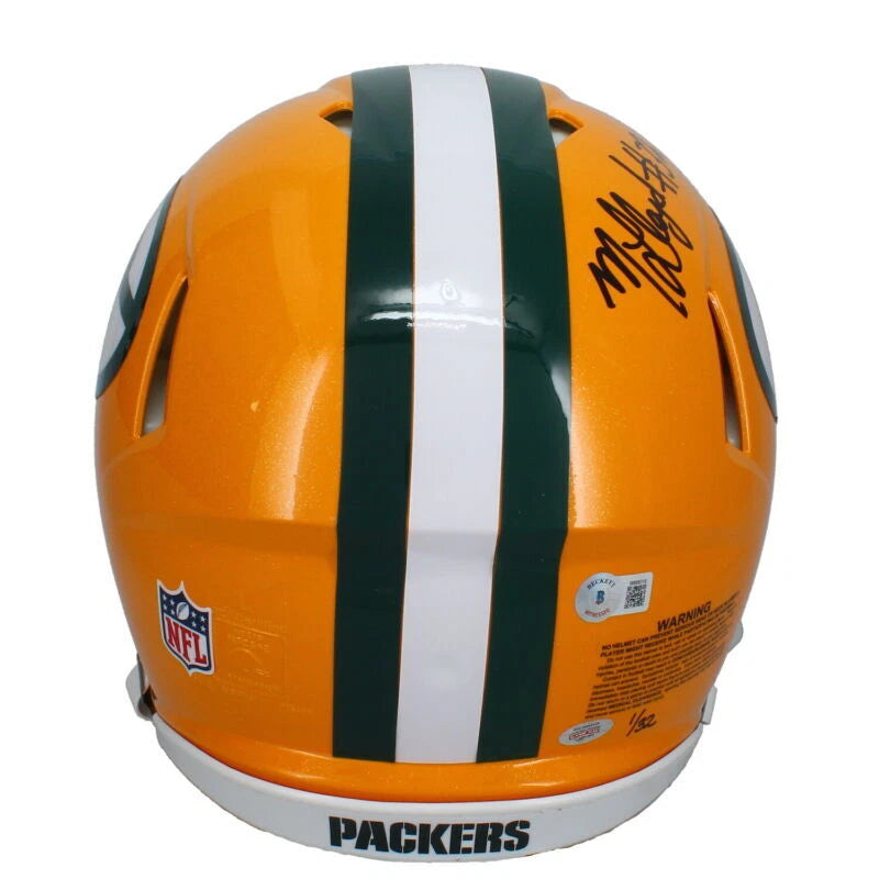 MarShawn Lloyd Autographed/Inscribed "#Lambeau Lloyd" Green Bay Packers Speed Authentic Helmet Beckett/GDL LE 1/32