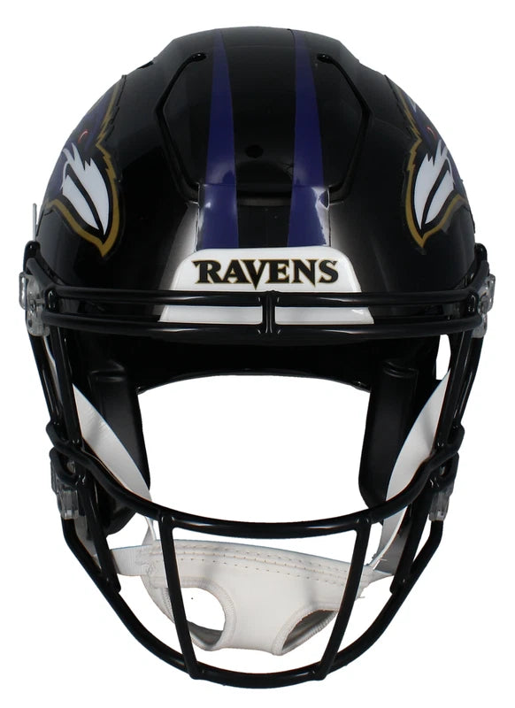 Ray Lewis Autographed Baltimore Ravens Speedflex Authentic Helmet Beckett Witnessed