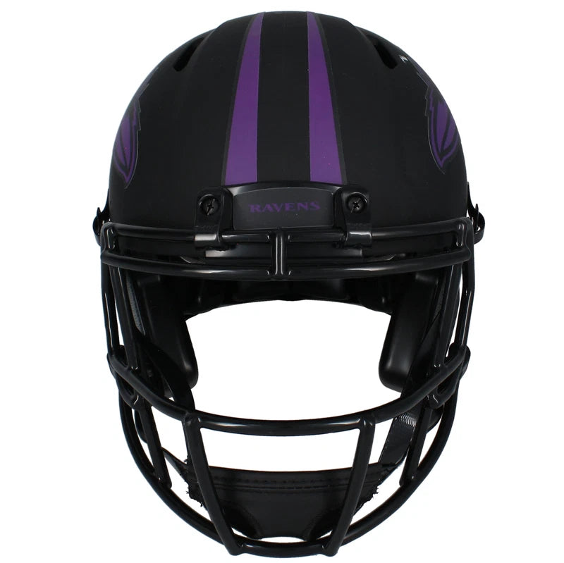 Zay Flowers Autographed Baltimore Ravens Eclipse Speed Authentic Helmet Beckett Witnessed