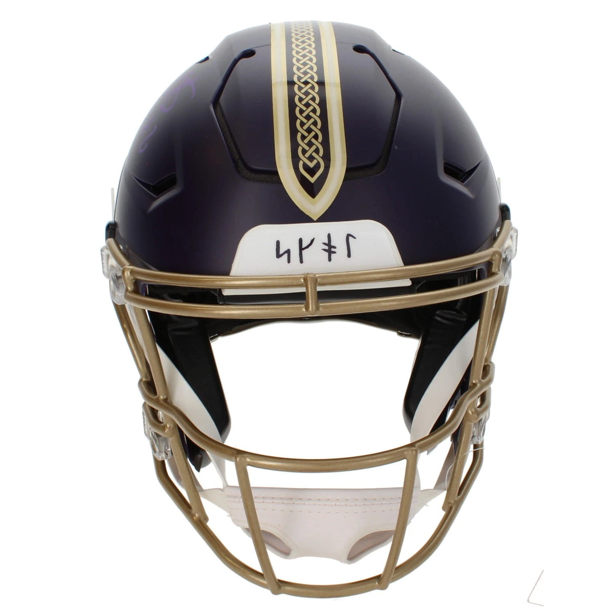 Fran Tarkenton Autographed/Inscribed "HOF 86" Minnesota Vikings Rivalries Speedflex Authentic Helmet Beckett Witnessed