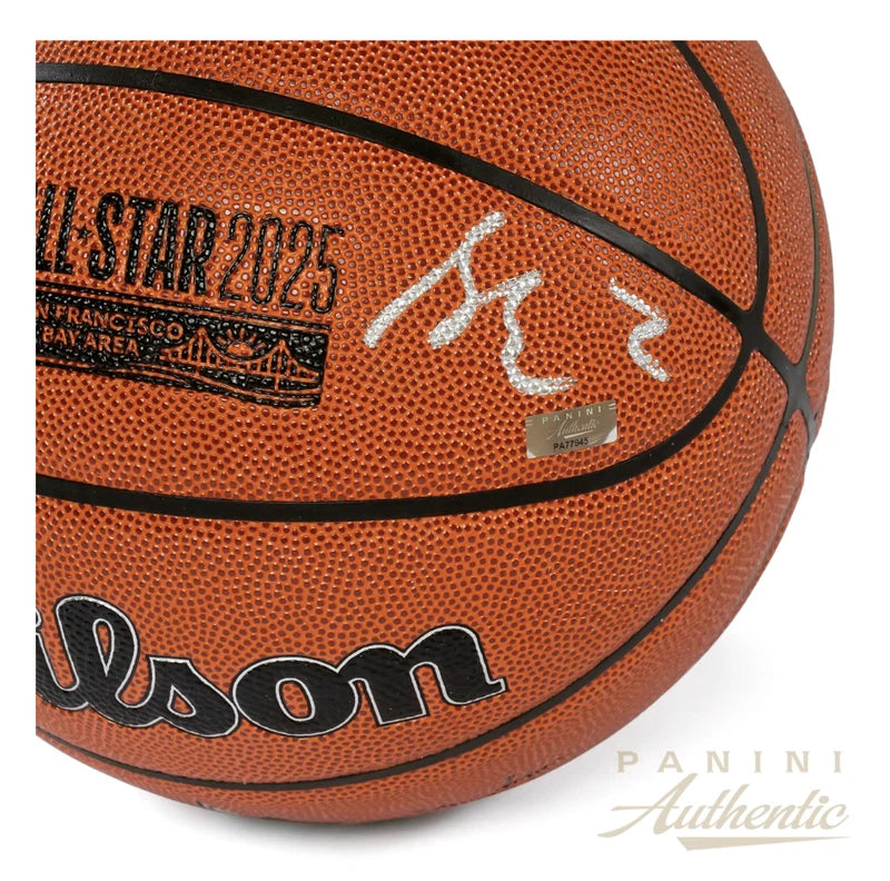 Shai Gilgeous-Alexander Autographed 2025 NBA All-Star Logo Replica Ball Panini
