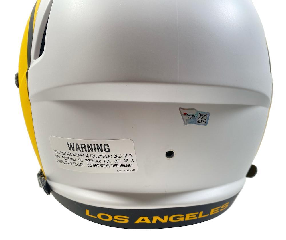 MATTHEW STAFFORD Autographed Los Angeles Rams Lunar Eclipse Full Size Helmet FANATICS