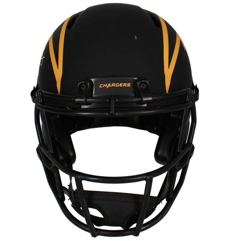 Antonio Gates Autographed Chargers Eclipse Speed Authentic Helmet Beckett Witnessed