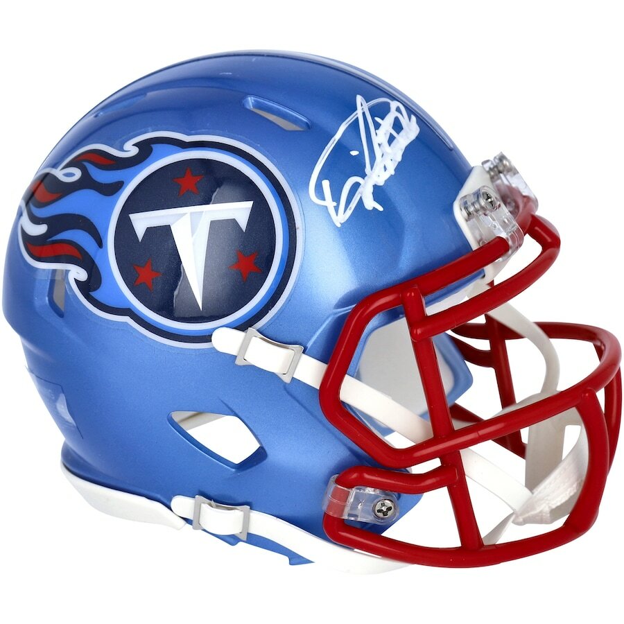 DERRICK HENRY Autographed Tennessee Titans Flash Speed Mini Helmet FANATICS
