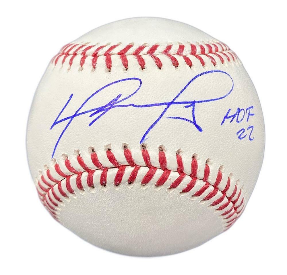 DAVID ORTIZ Boston Red Sox Autographed Baseball with "HOF 22" Inscription FANATICS