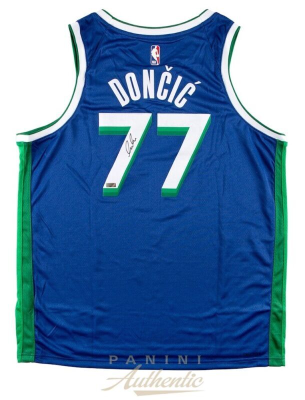 Luka Doncic Autographed Dallas Mavericks Nike 2022-23 City Edition Swingman Jersey Panini