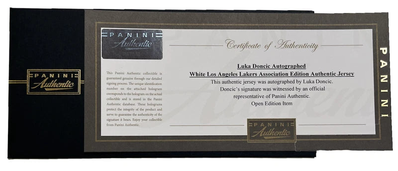Luka Doncic Autographed Los Angeles Lakers White Nike Authentic Jersey Panini