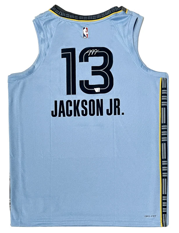 Jaren Jackson Jr. Autographed Memphis Grizzlies Jordan Light Blue Statement Swingman Jersey