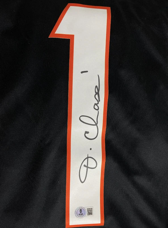 Ja'Marr Chase Autographed Cincinnati Bengals Black Nike Vapor F.U.S.E Limited Jersey Beckett Witnessed
