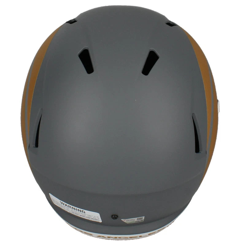 Puka Nacua Autographed Los Angeles Rams Slate Speed Full Size Helmet Fanatics