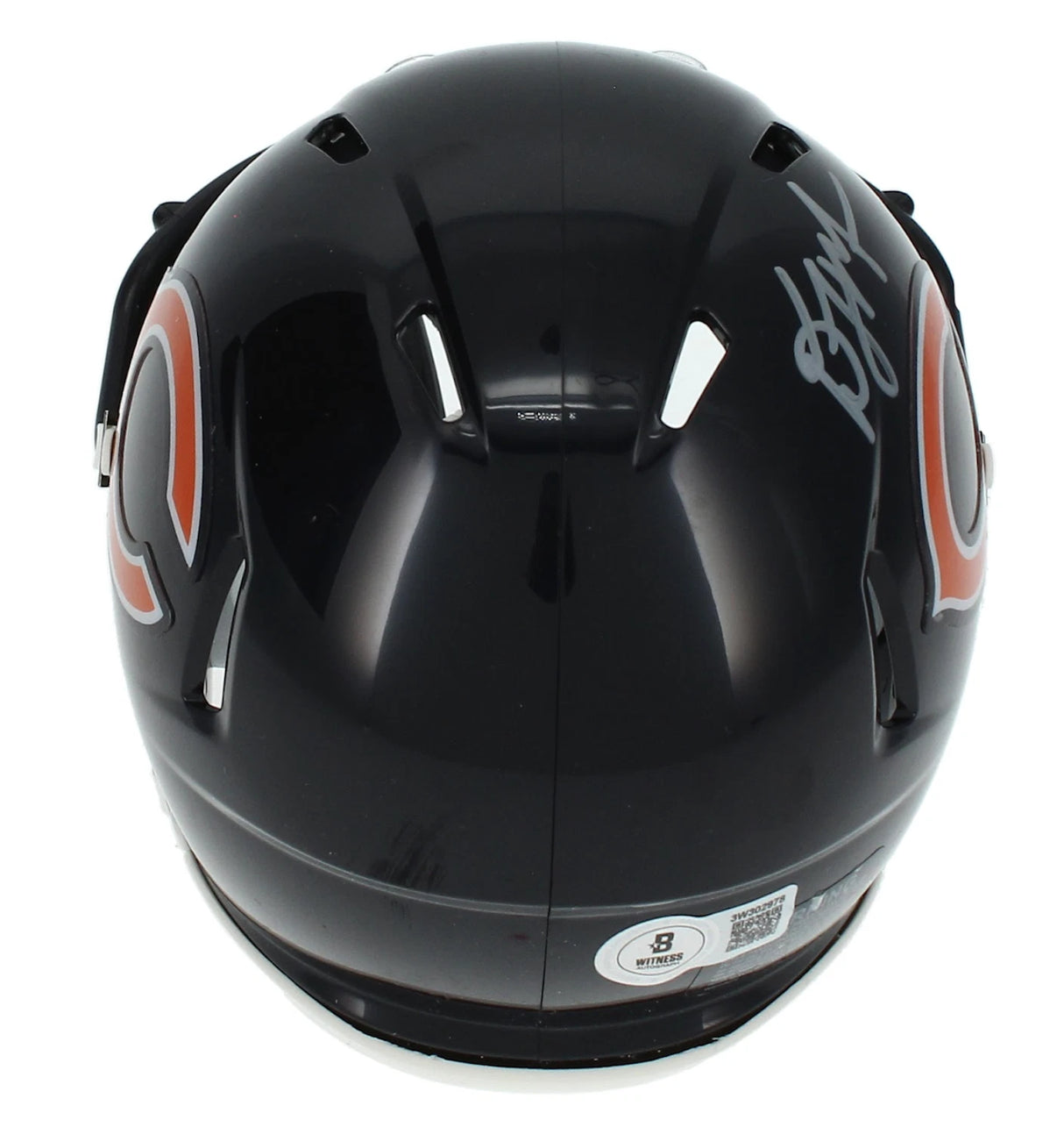 D.J. Moore Autographed Chicago Bears Speed Mini Helmet Beckett Witnessed