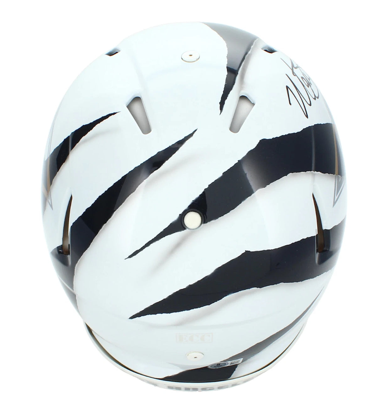 Matthew Stafford Autographed Rams Throwback Custom Painted "Ripped" Speed Authentic Helmet Beckett Witnessed
