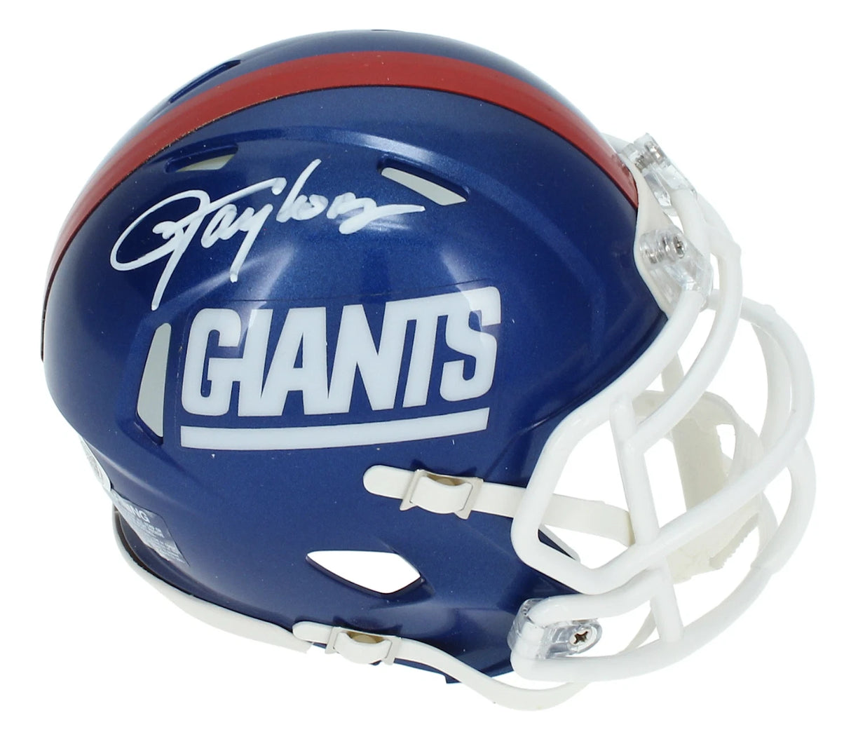 Lawrence Taylor Autographed New York Giants Color Rush Alternate Speed Mini Helmet JSA
