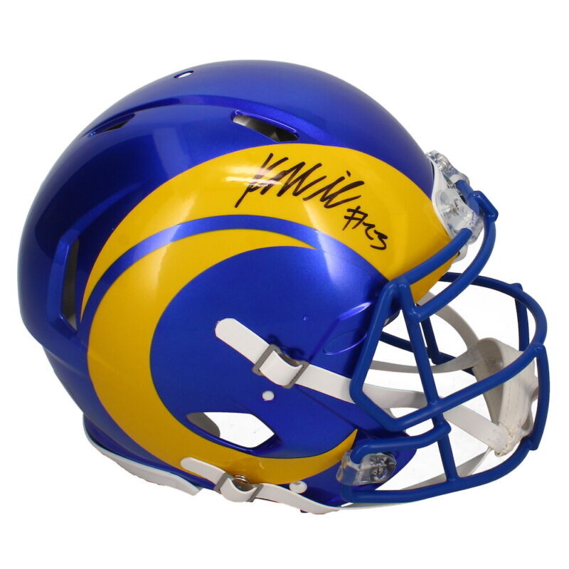 Kyren Williams Autographed Los Angeles Rams Speed Authentic Helmet Beckett Witnessed