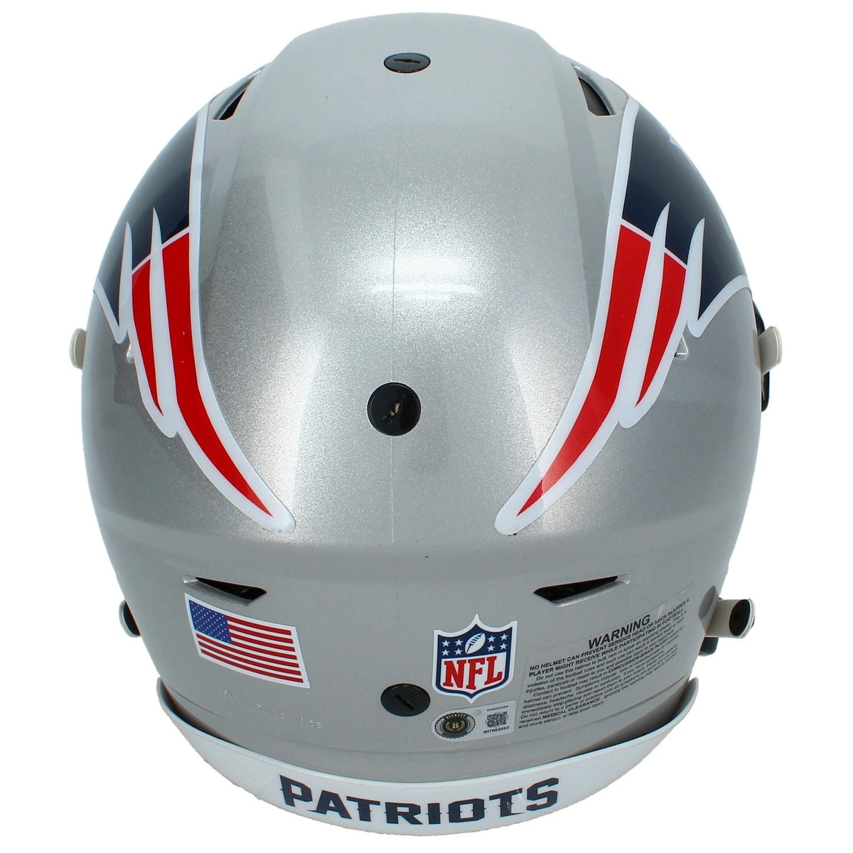 A.J. Brown Autographed New England Patriots Speedflex Authentic Helmet Beckett Witnessed