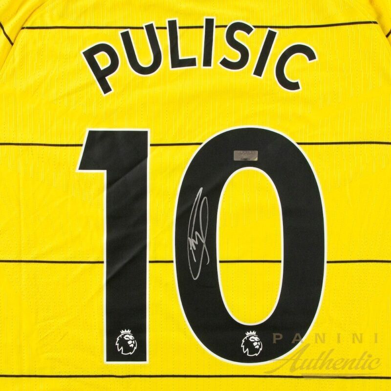 CHRISTIAN PULISIC Autographed Chelsea FC Yellow 2021-22 Authentic Away Jersey PANINI